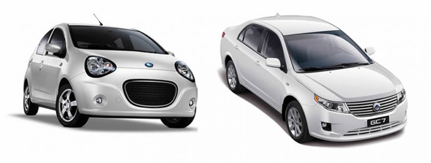 Geely modelos